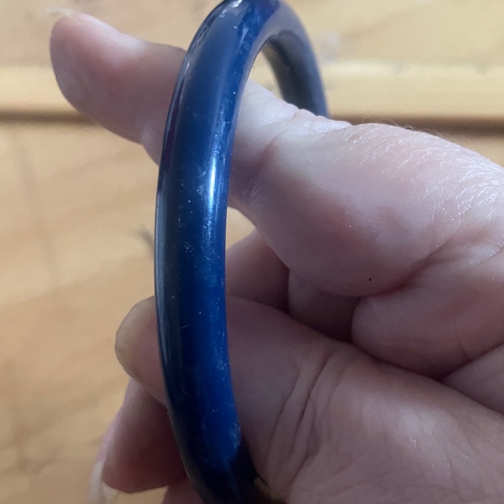 Blue Bangle Bracelet